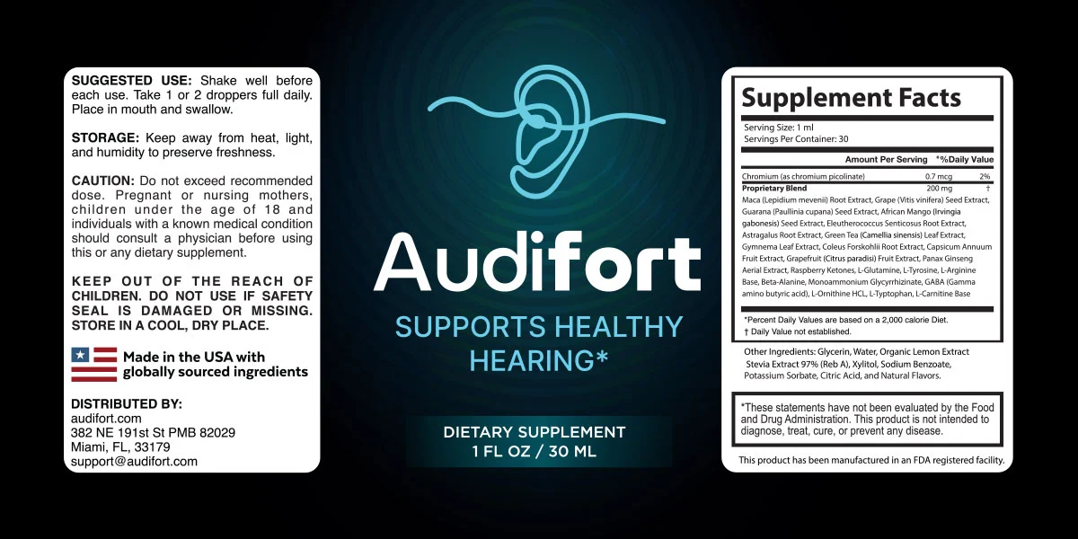 Audifort Reviews: Natural Liquid Drops for Hearing Support